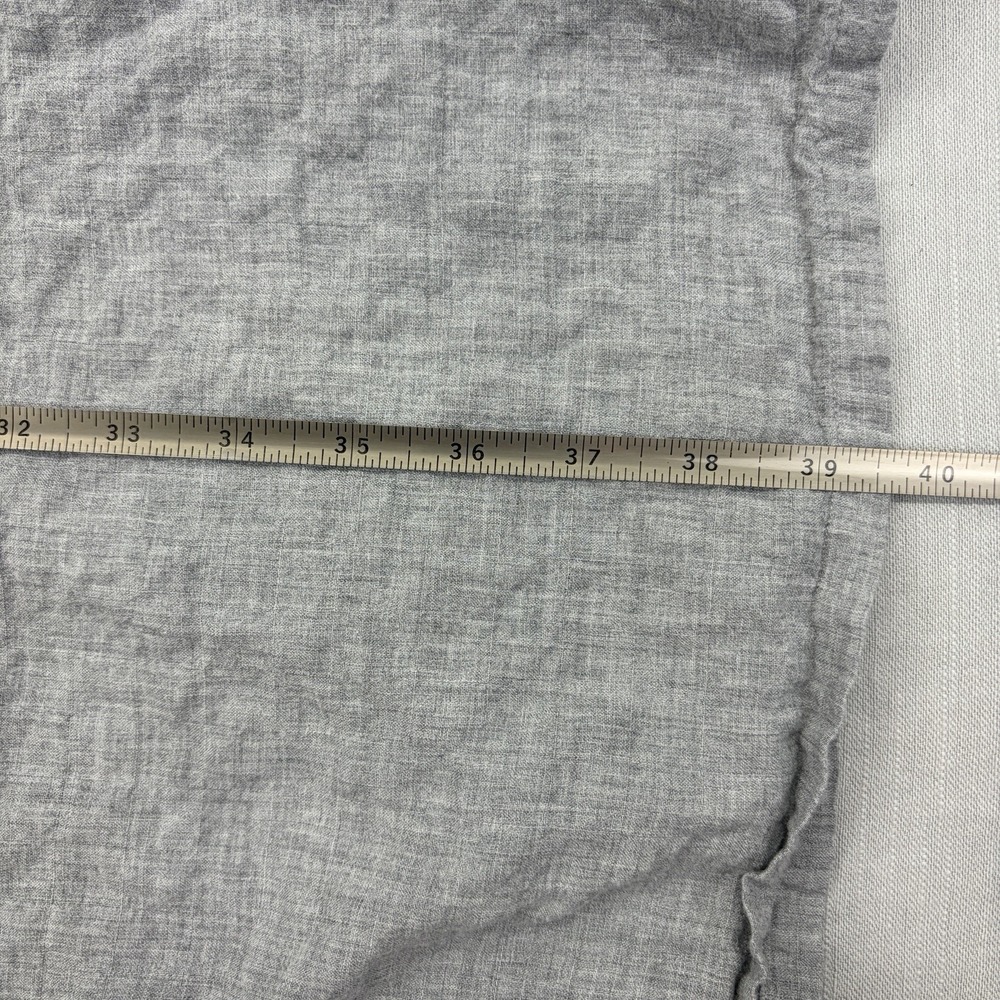 Eileen Fisher Organic Cotton Lyocell Shirt Dress Gray Large Front Tunic - Picture 11 of 11